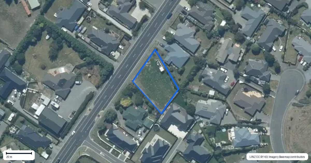 Property context map for 121 Brookside Road, Rolleston