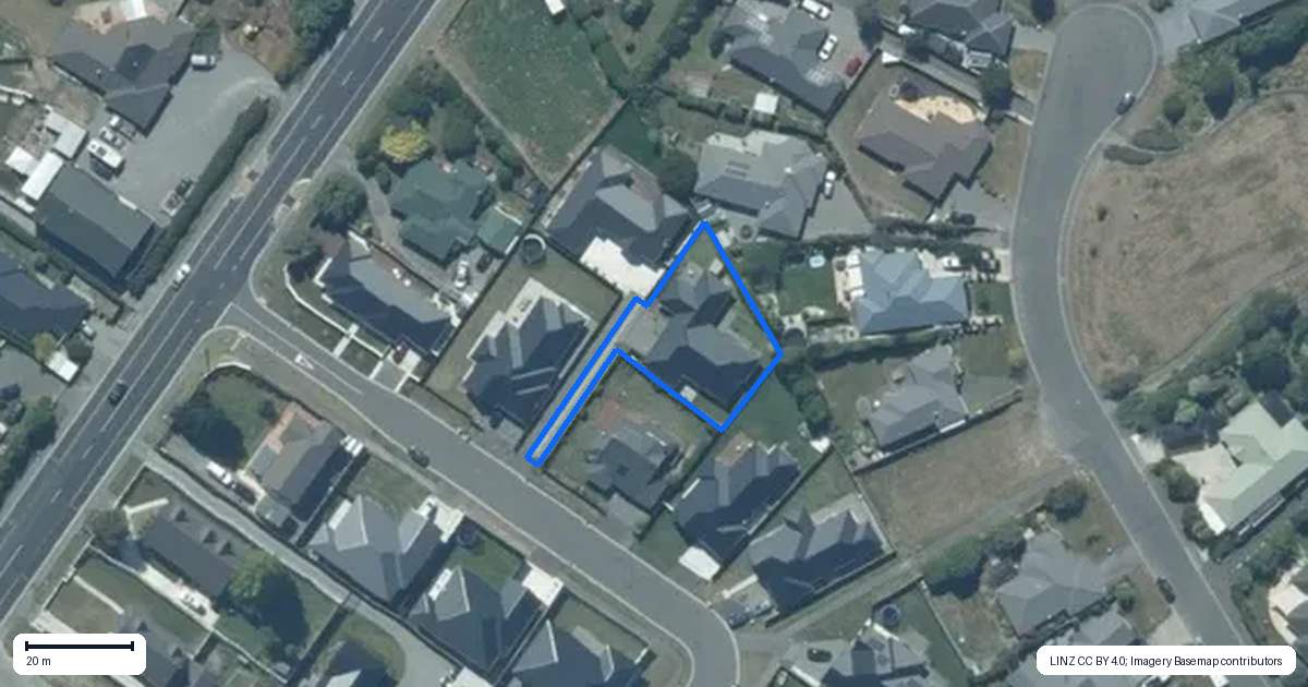Property context map for 7 Clonbunny Close, Rolleston