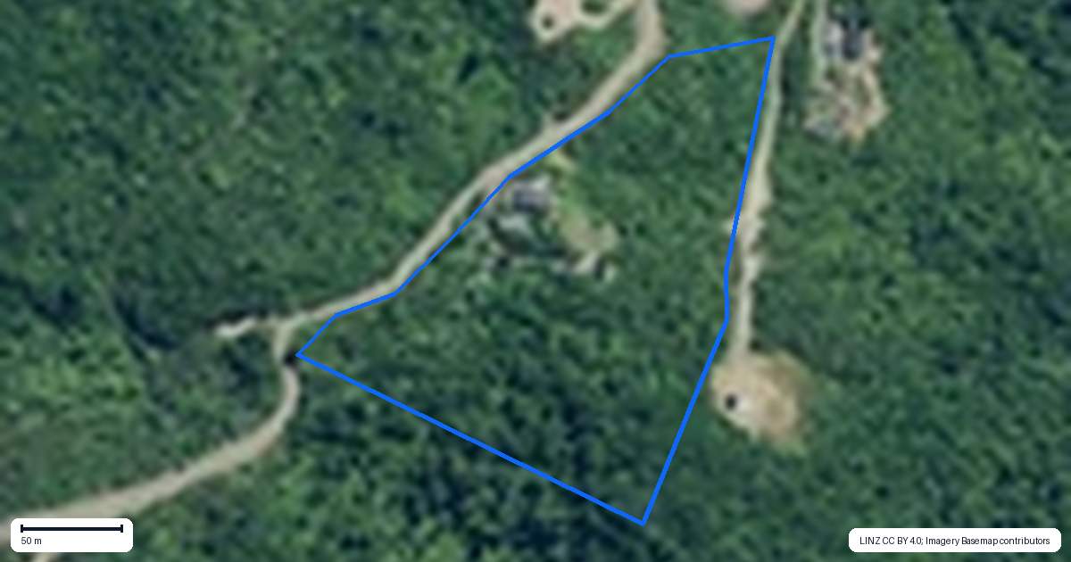 Property context map for 61 Koru Rise, Pumpkin Hill, Whitianga