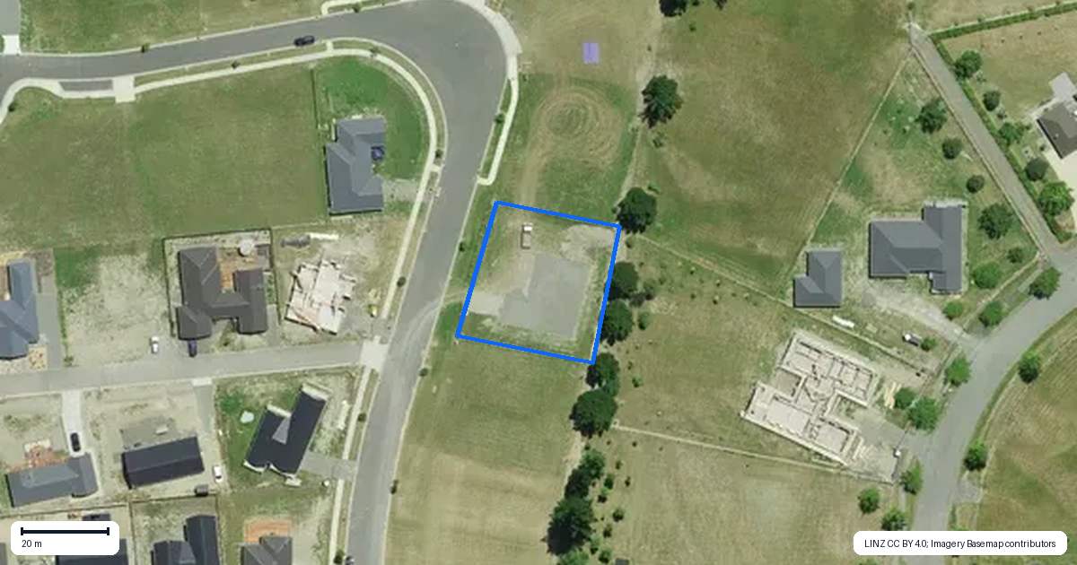 Property context map for 20 William Jones Place, Hanmer Springs