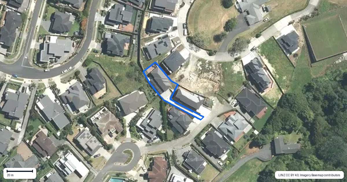 Property context map for 32 Aldon Lane, Totara Park, Auckland