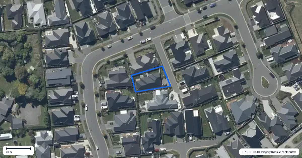 Property context map for 16 Spalling Road, Halswell, Christchurch