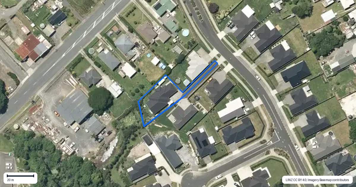 Property context map for 6 Taraheke Drive, Taupiri