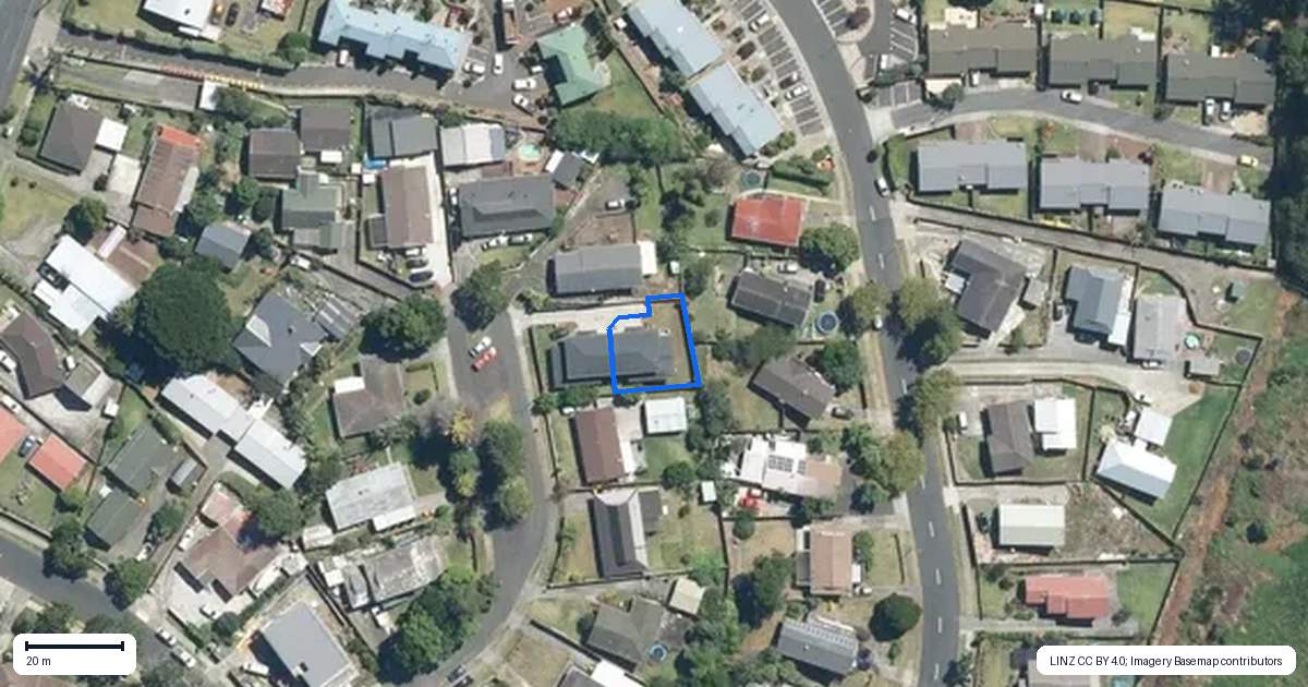 Property context map for 13B Magellan Place, Papatoetoe, Auckland