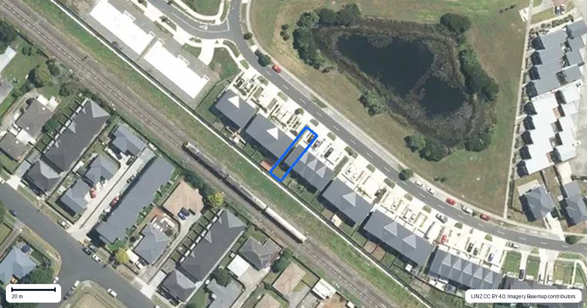 Property context map for 55B Soaring Bird Drive, Takanini, Auckland