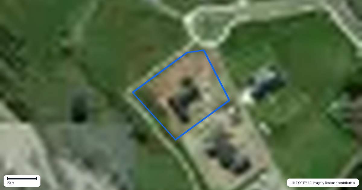 Property context map for 1A Riverdale Place, Amberley
