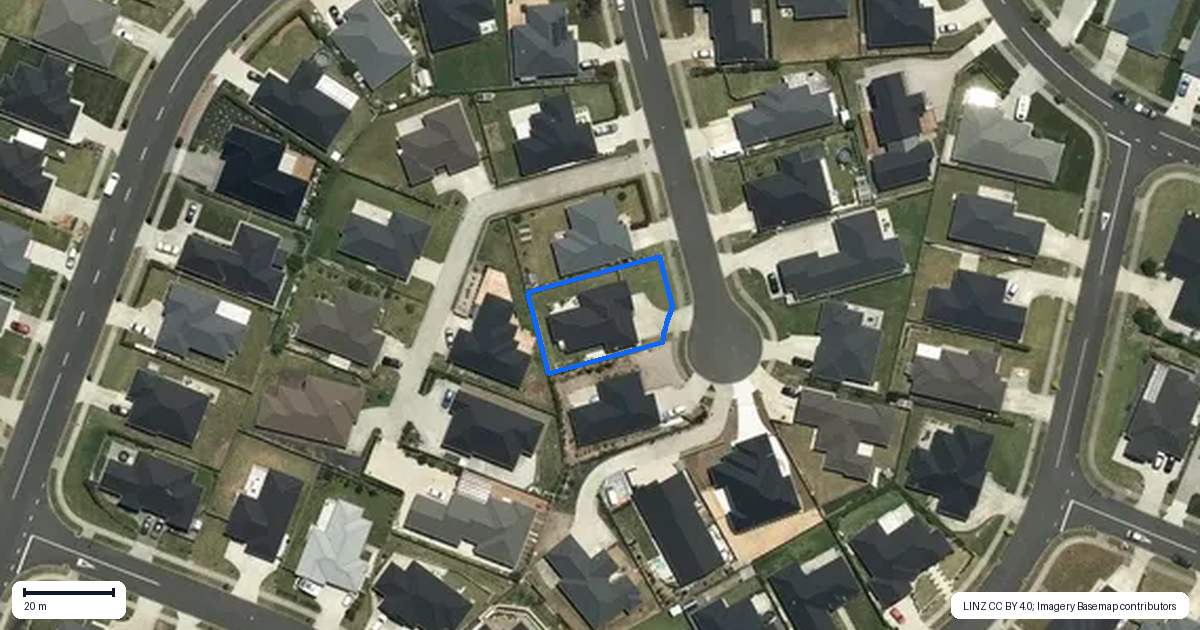 Property context map for 8 Bathgate Court, Pokeno