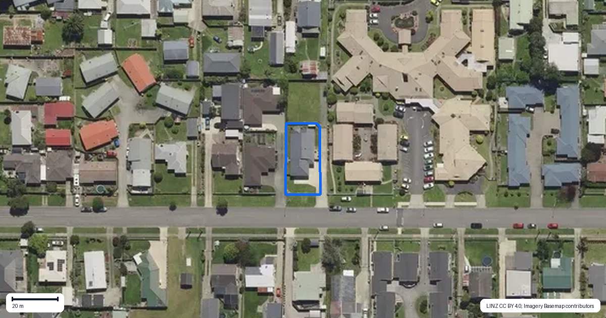 Property context map for 60 Pohutu Street, Whakatane