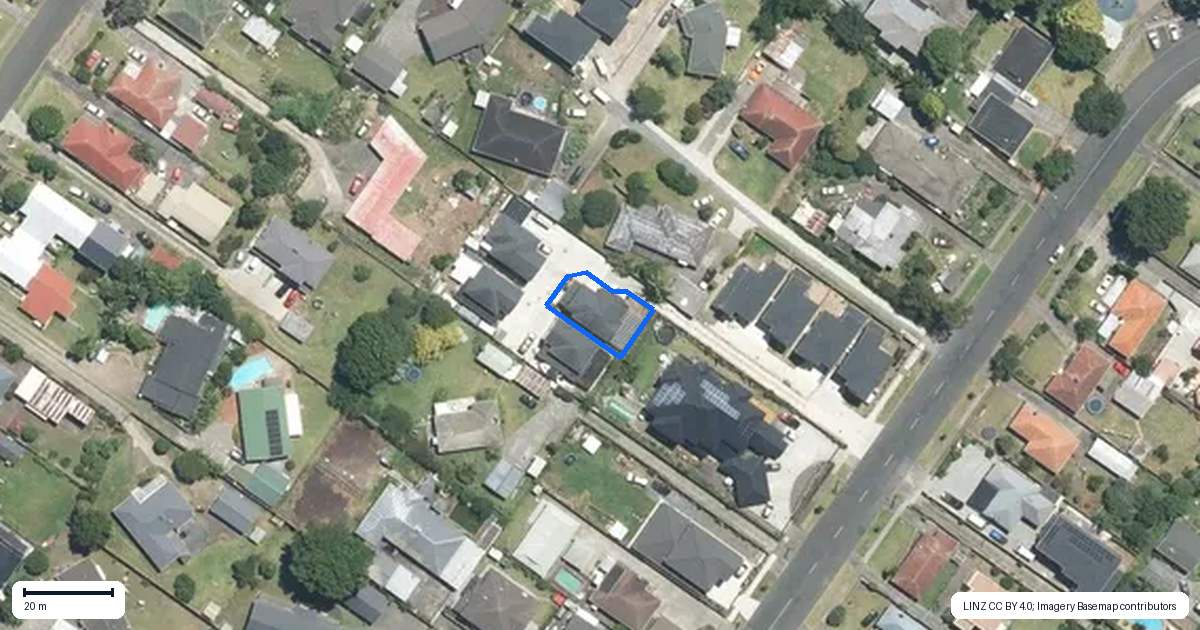 Property context map for 44A Allenby Road, Papatoetoe, Auckland