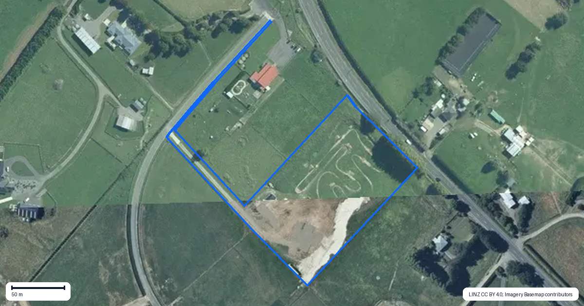 Property context map for 15 Harvest Lane, Newbury, Feilding