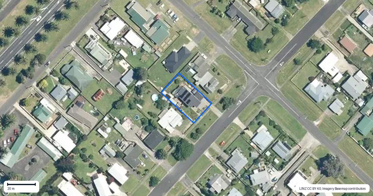 Property context map for 19 Galbraith Street, Waihi