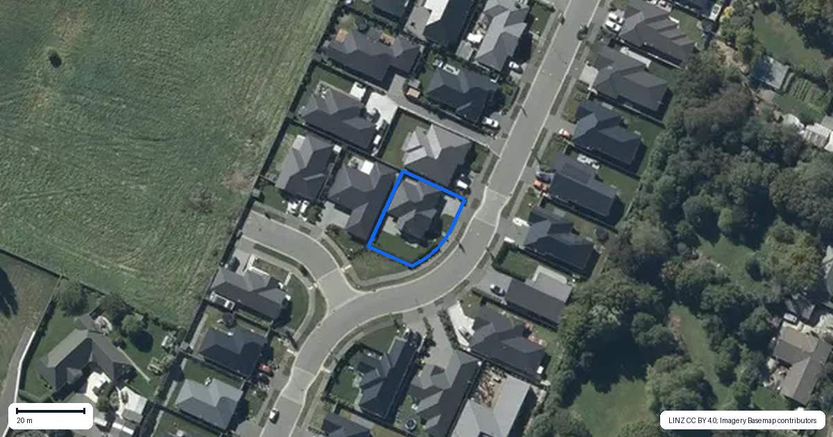 Property context map for 13 Glengael Drive, Halswell, Christchurch