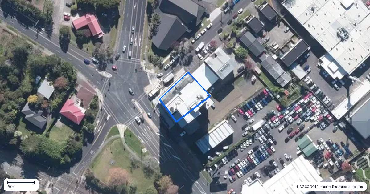 Property context map for G01/1 Buscomb Avenue, Henderson, Auckland