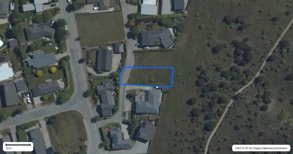 Property context map for 11B Fastness Crescent, Wanaka