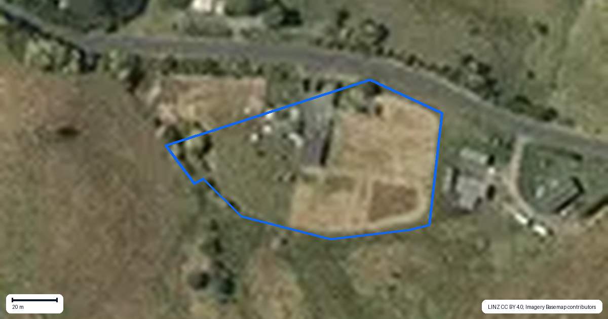 Property context map for 236 Kaipo Flats Road, Onewhero