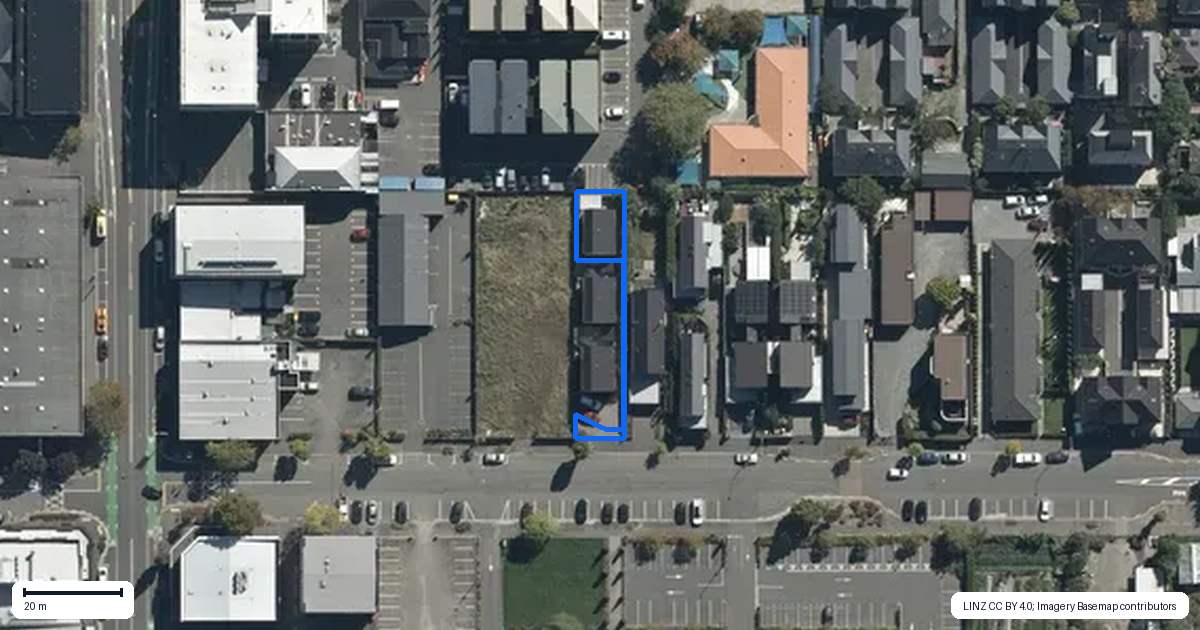 Property context map for 3/133 Peterborough Street, Christchurch Central, Christchurch