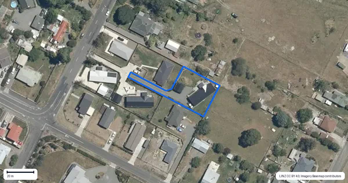 Property context map for 12C Johnson Street, Waipawa