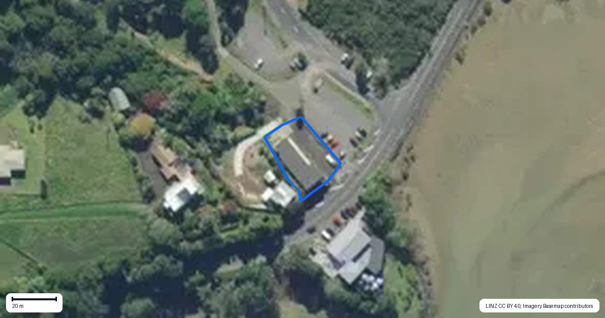 Property context map for 1037 Whangarei Heads Road, Parua Bay