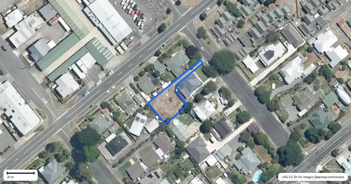 Property context map for 503A Victoria Street, Hastings