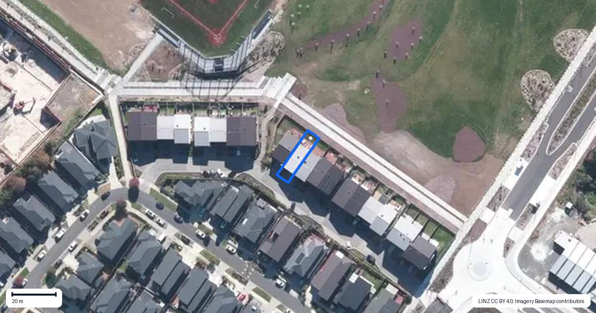 Property context map for 24 Willowherb Lane, Hobsonville, Auckland