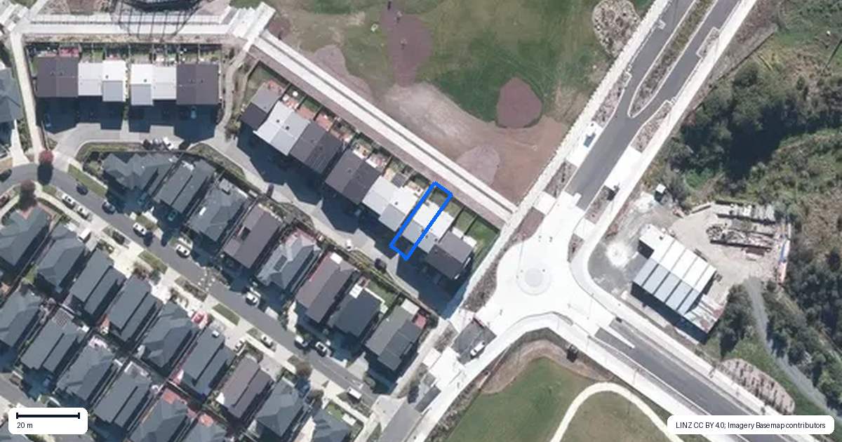Property context map for 42 Willowherb Lane, Hobsonville, Auckland