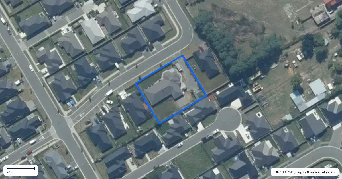 Property context map for 21 Chilton Drive, Rolleston