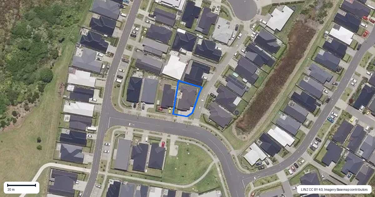 Property context map for 1 Tauwehe Lane, Poike, Tauranga