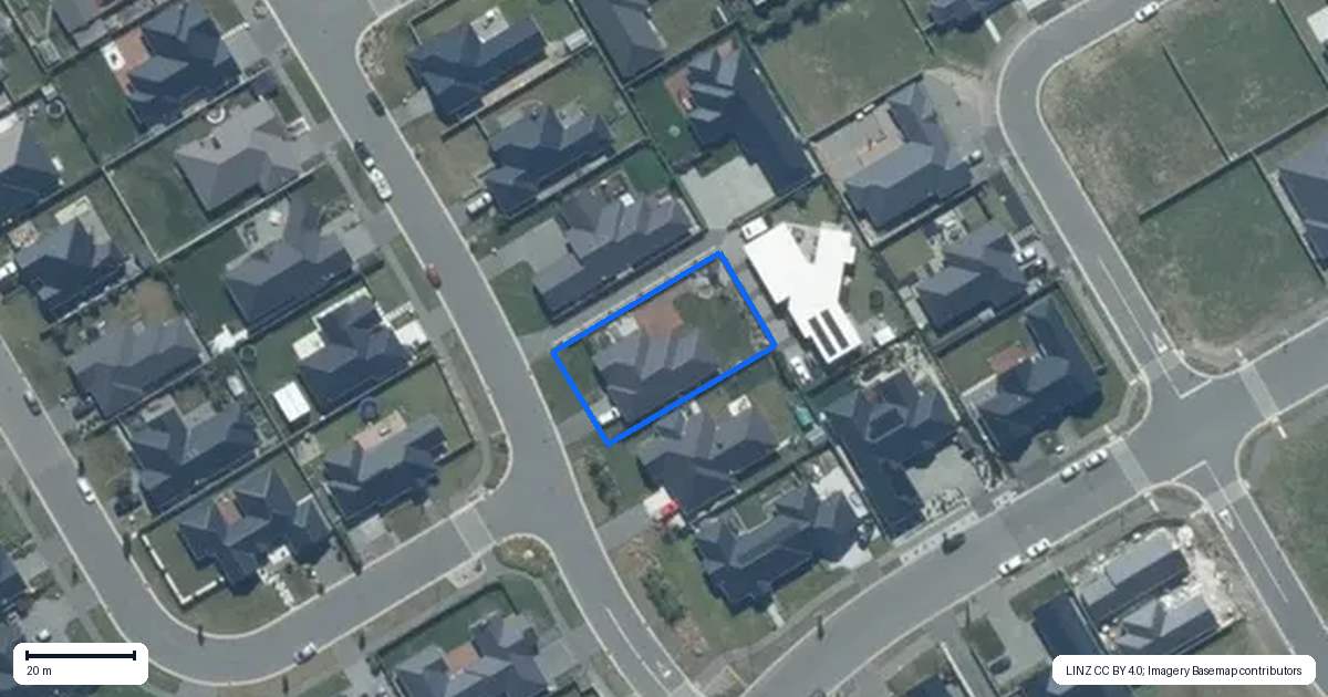 Property context map for 6 Kestrel Street, Rolleston