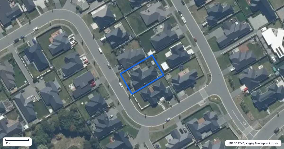 Property context map for 21 Soar Terrace, Rolleston
