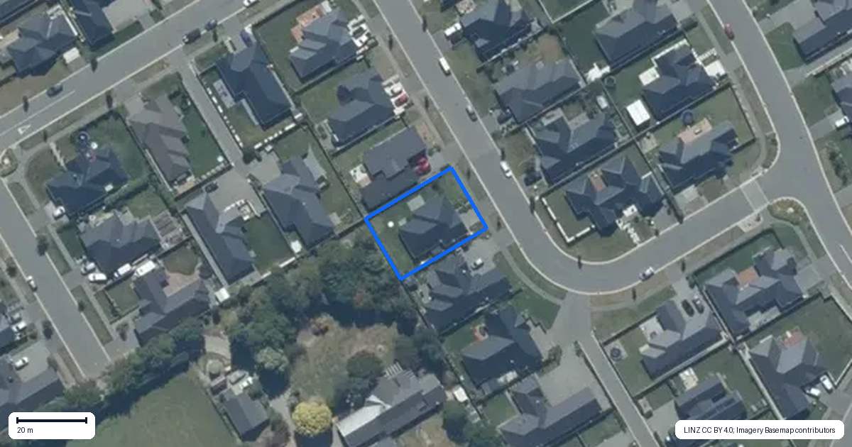 Property context map for 18 Soar Terrace, Rolleston