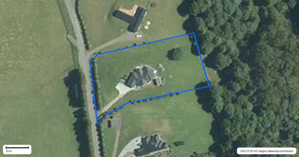Property context map for 15 Hereford Lane, Ararimu, Drury