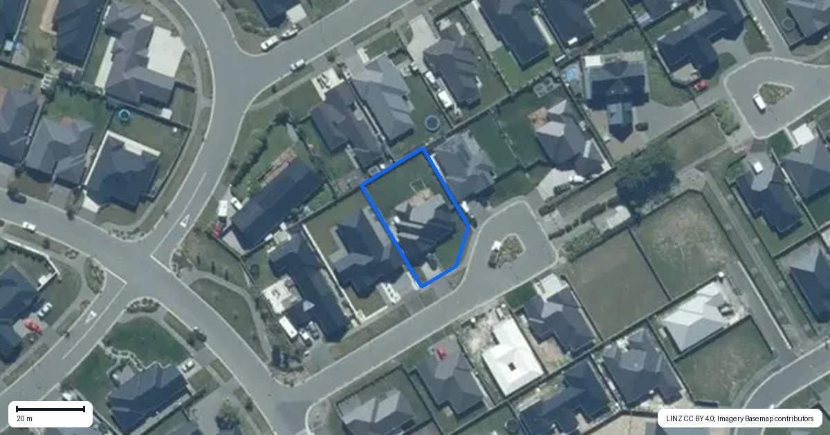 Property context map for 5 Flight Close, Rolleston