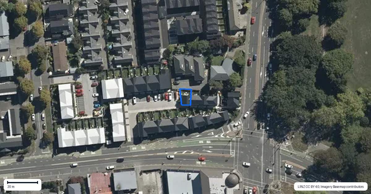 Property context map for 6/159 Deans Avenue, Riccarton, Christchurch