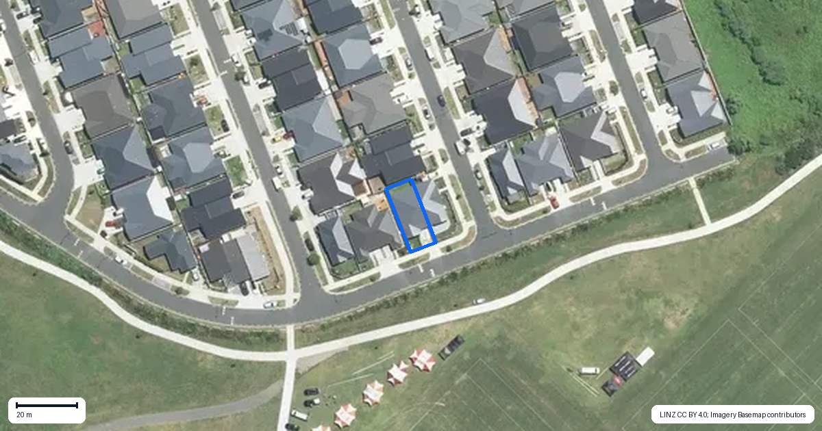 Property context map for 25 Katipo Road, Takanini, Auckland