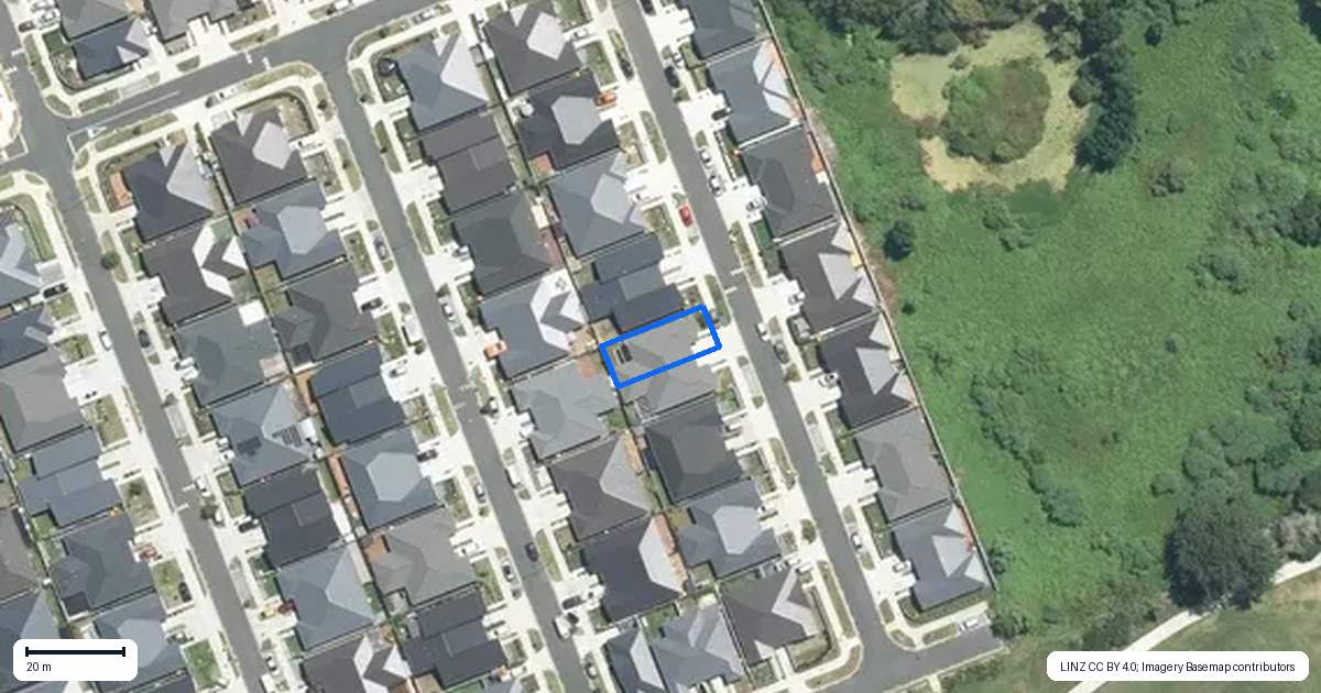 Property context map for 14 Harore Road, Takanini, Auckland