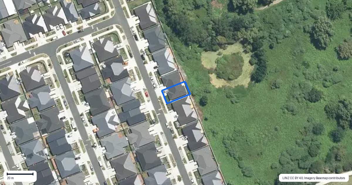 Property context map for 17 Harore Road, Takanini, Auckland