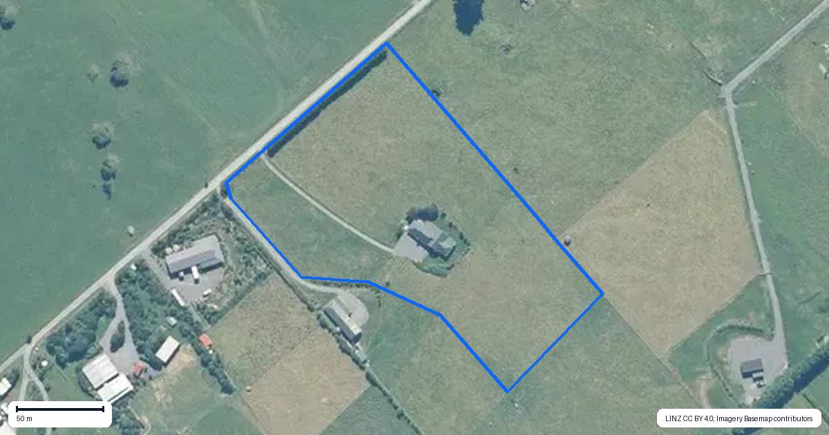 Property context map for 39 Nikau Lane, Hapuku, Kaikoura