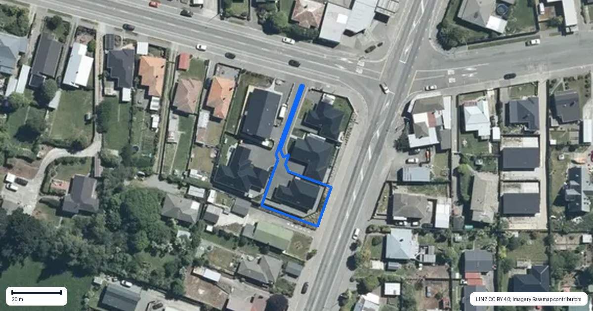 Property context map for 2B Otipua Road, Kensington, Timaru