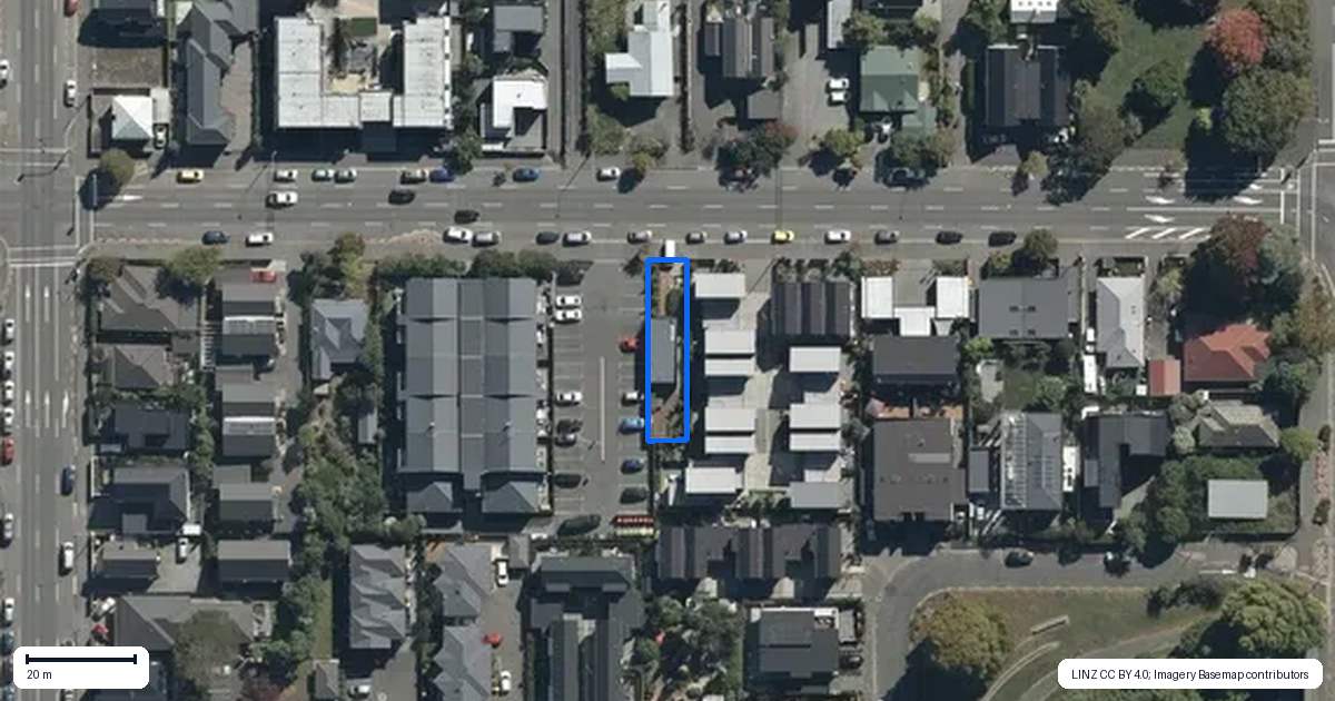 Property context map for 230 Salisbury Street, Christchurch Central, Christchurch