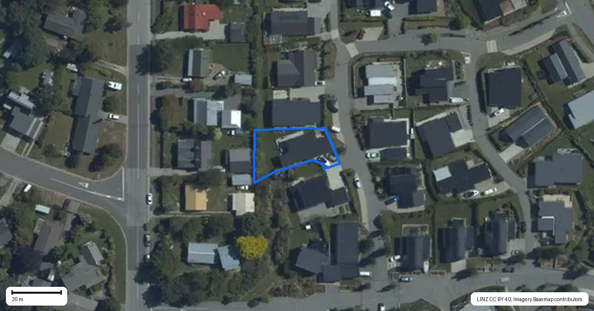 Property context map for 5 Kapuka Lane, Wanaka