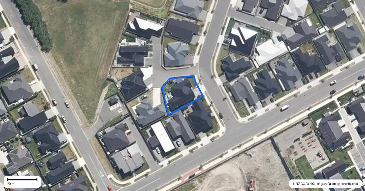 Property context map for 3 Joslen Way, Kaiapoi