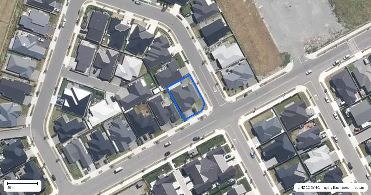 Property context map for 12 Bollington Avenue, Kaiapoi
