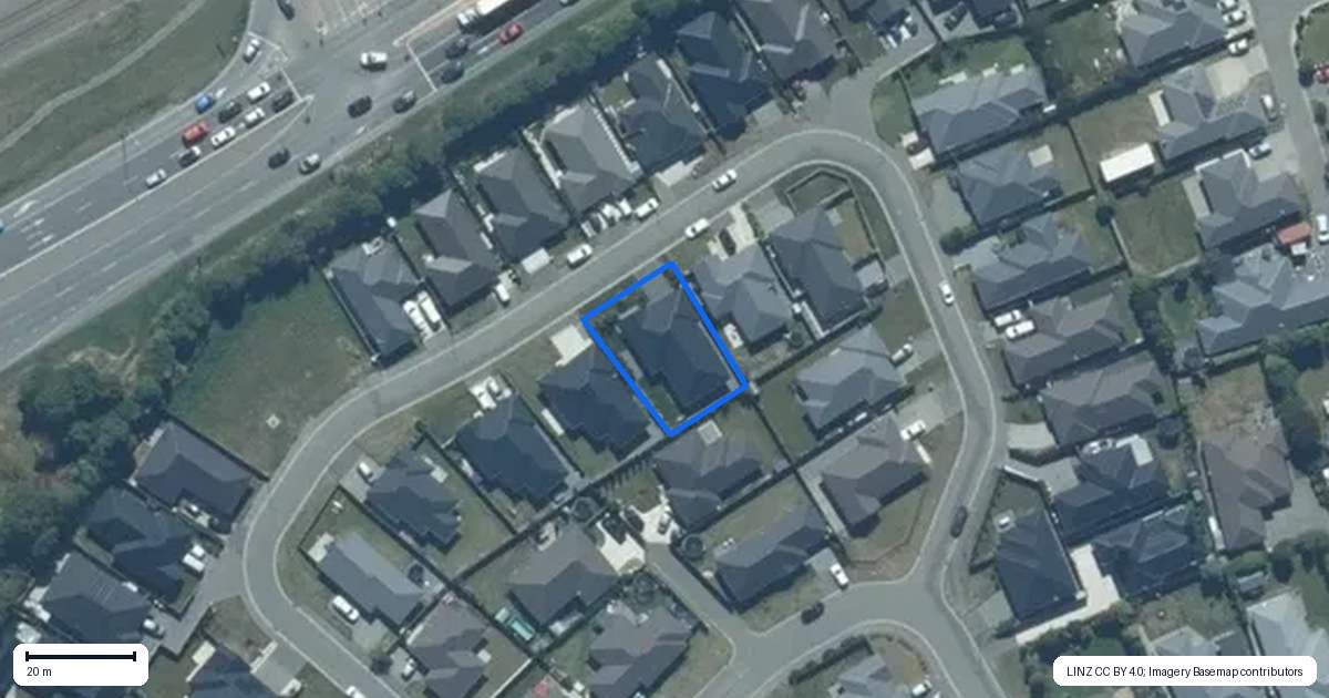 Property context map for 14 Dalwood Crescent, Rolleston