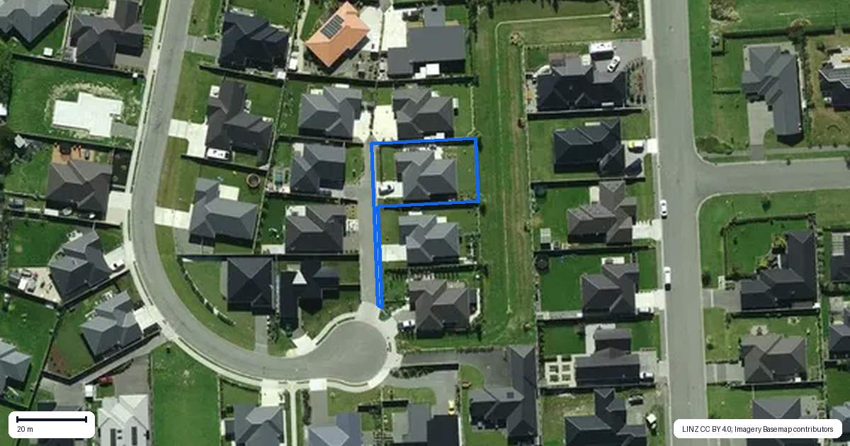 Property context map for 4 Burke Lane, Amberley