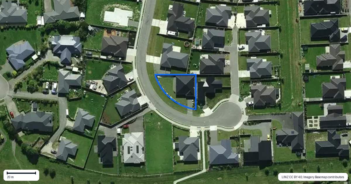 Property context map for 7 Deans Place, Amberley