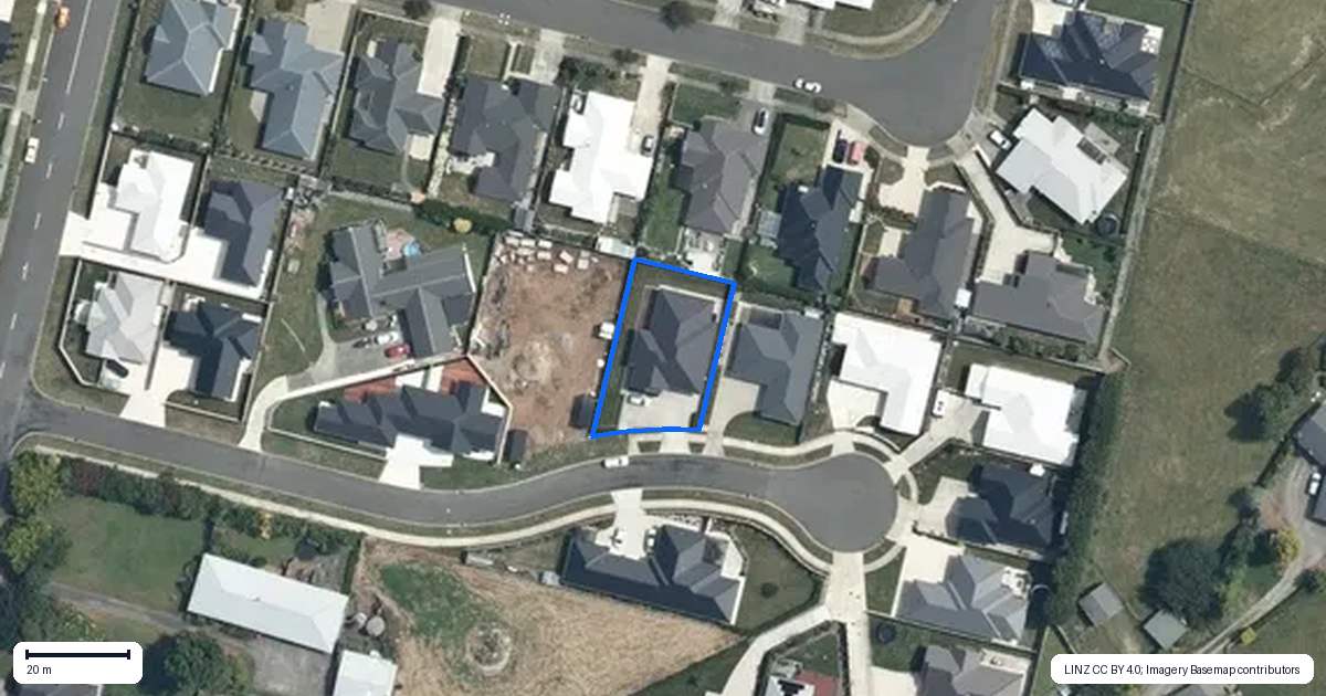 Property context map for 7 Brooks Place, Maewa, Feilding