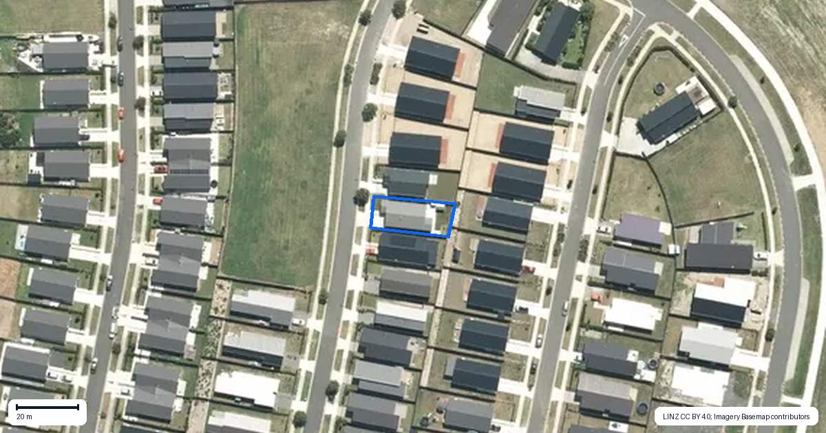 Property context map for 34 Panewaka Street, Te Kauwhata