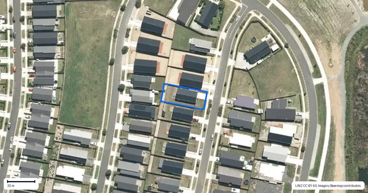Property context map for 29 Pa Ariki Road, Te Kauwhata