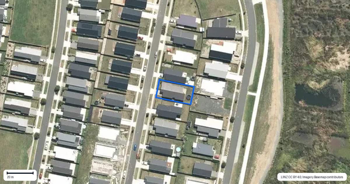 Property context map for 22 Pa Ariki Road, Te Kauwhata