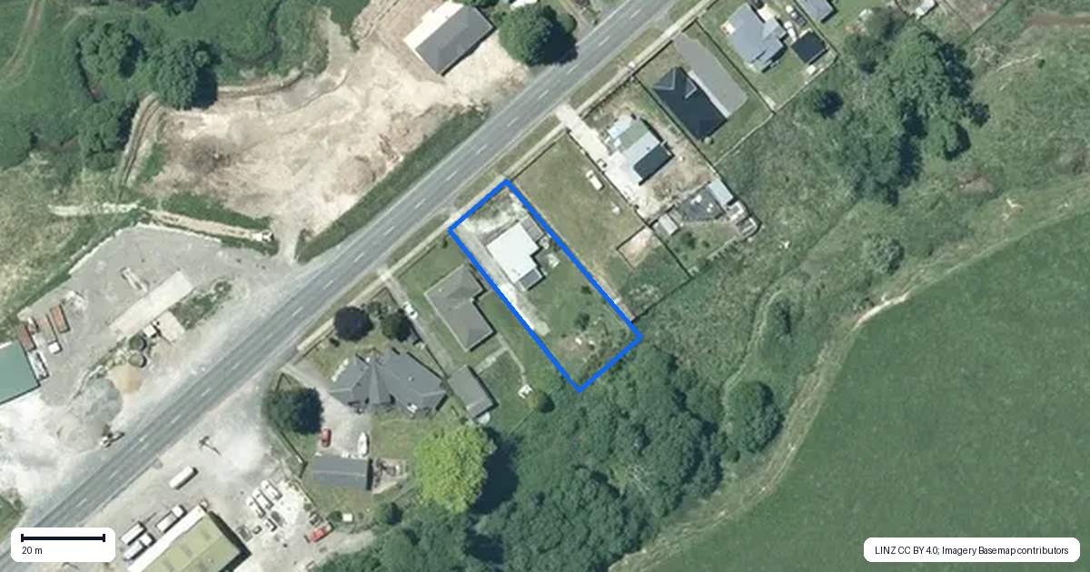 Property context map for 52 Ellis Road, Maniaiti / Benneydale, Te Kuiti